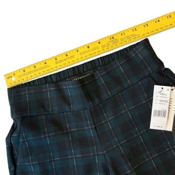 Liverpool Mabel Pull-On Crop Straight Pants Women's XS PETITE Tartan Plaid NWT - Picture 7 of 10